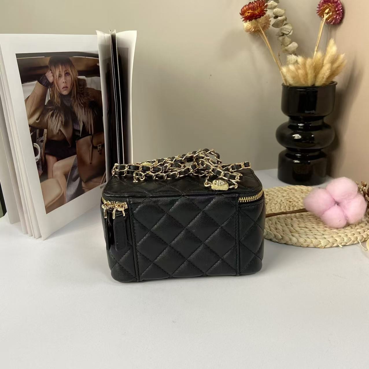 简约百搭高级感2025新大容量女包6653黑