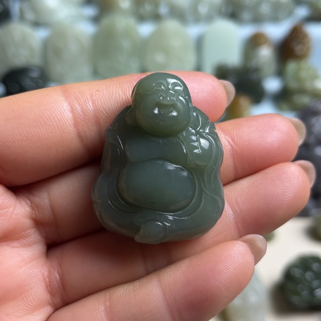 和田玉未镶嵌挂件