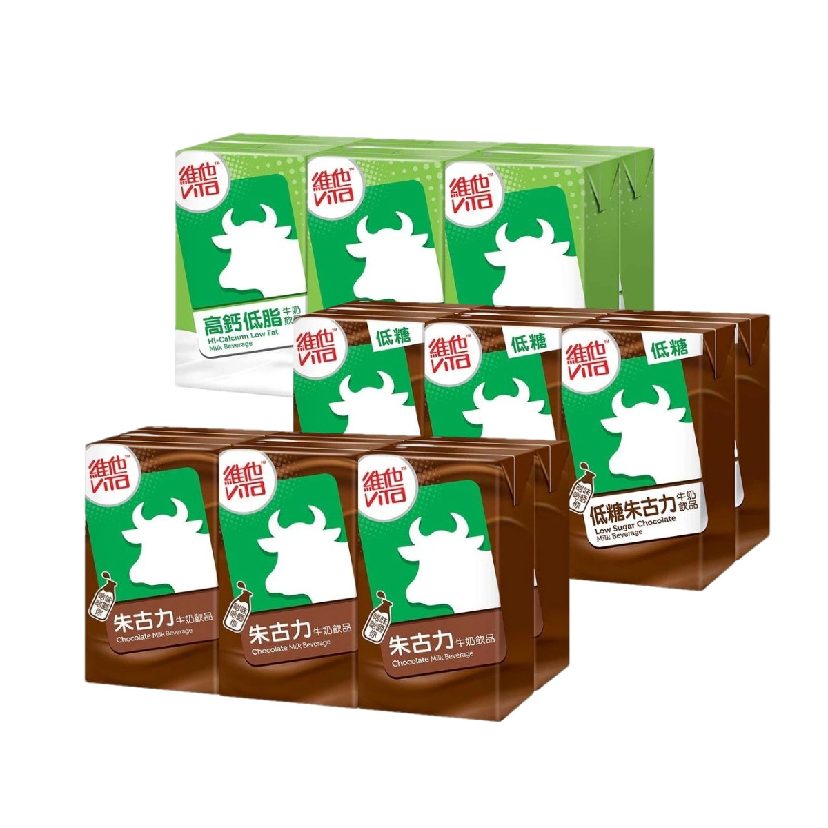 进口 港版 维他朱古力/高钙低脂牛奶/奶茶/豆奶/柠檬茶