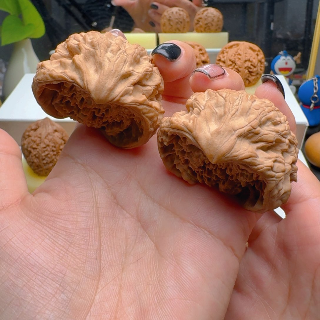 把件核桃官帽蛇头聚宝盆