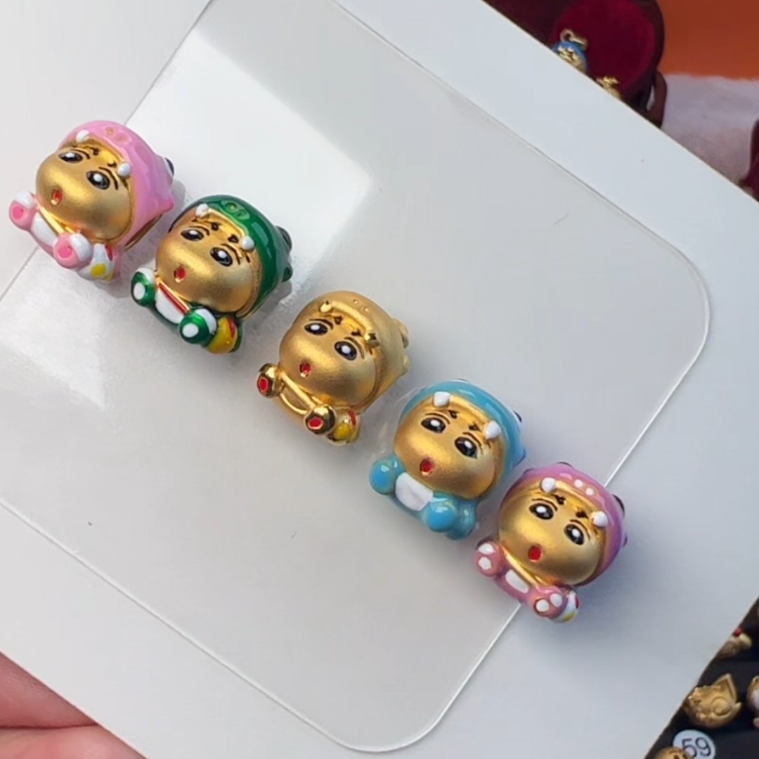 足金999黄金蜡笔小新系列之恐龙新