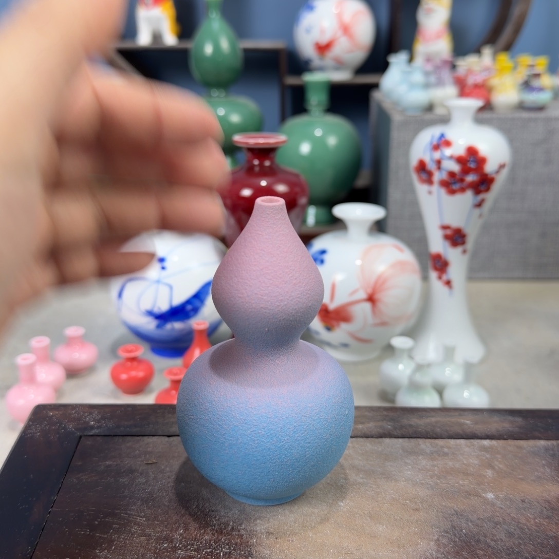 陶瓷手工小花器摆件
