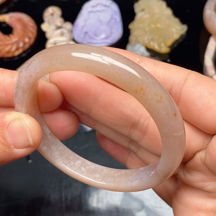 硅化珊瑚（珊瑚玉）手镯未镶嵌55冰纹