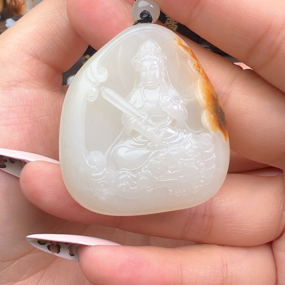 和田玉未镶嵌挂件