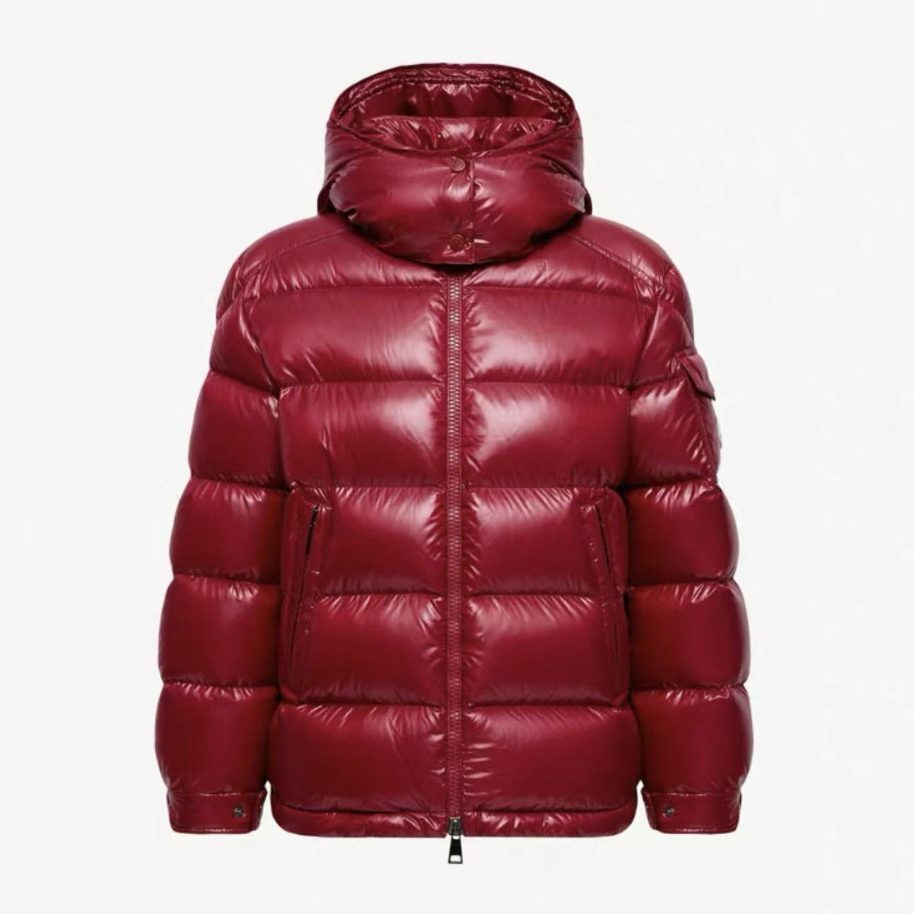 未使用 MONCLER 蒙口maire25年新款勃艮第红羽绒服夹克外套