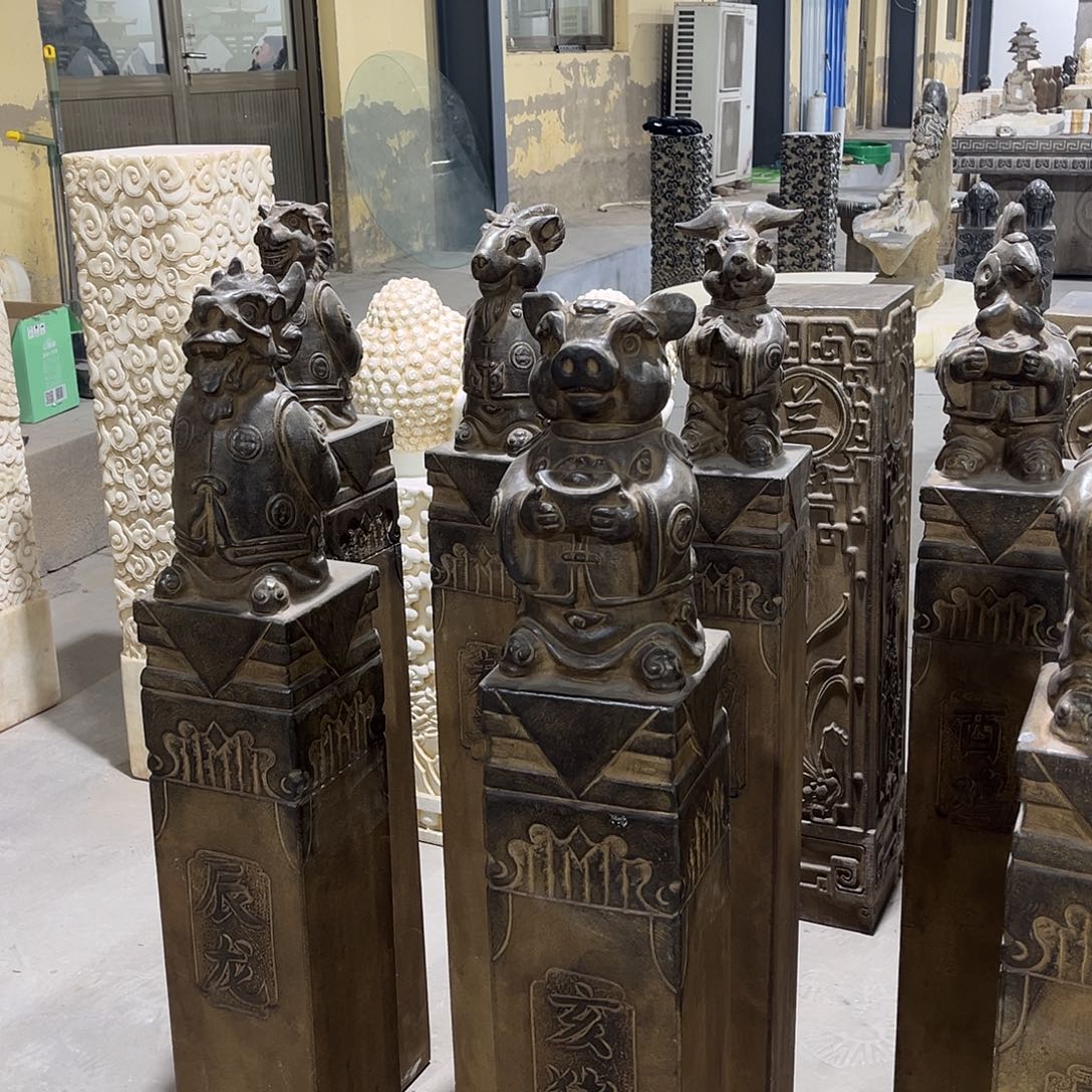 于***帅石材帅哥龙猪猴兔四根包邮1.215.15