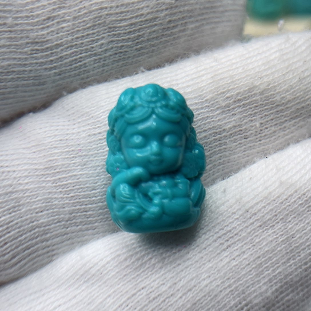 绿松石未镶嵌颈饰卡11-16.3-9.3