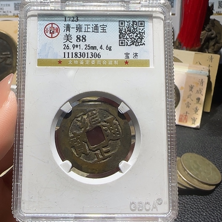 铜铜雍正通宝 宝济，维知