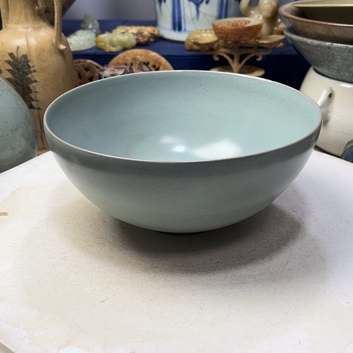 李***福摆件汝窑精品碗摆件