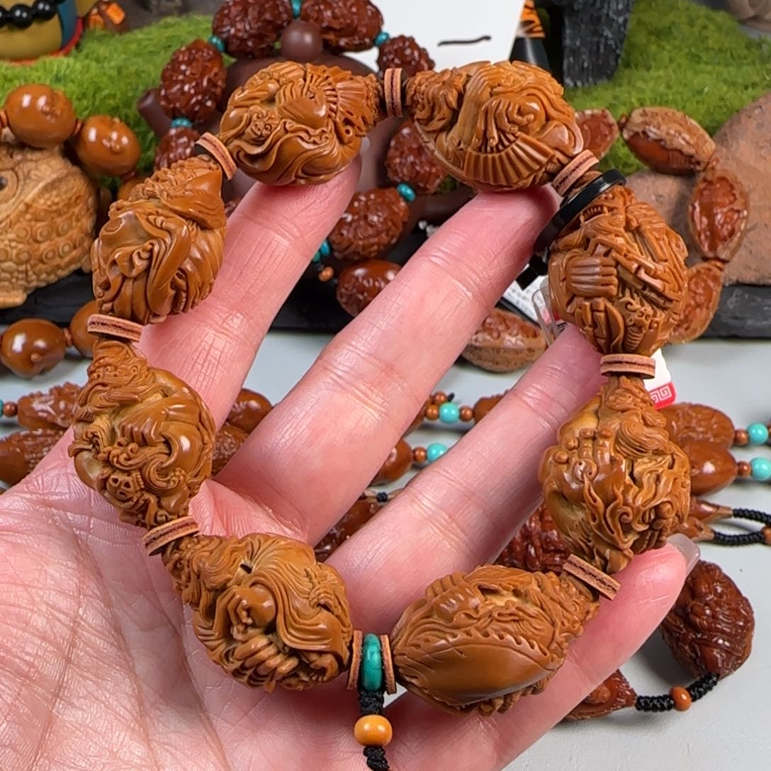 橄榄核手串/手链钟馗纳福