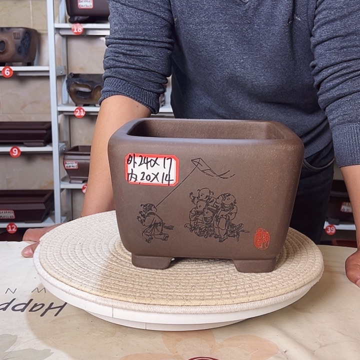 紫砂花盆紫砂花盆