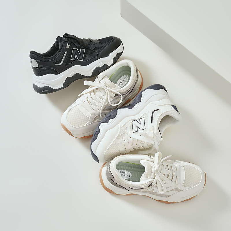 夏季上新运动生活休闲鞋百搭复古厚底老爹鞋