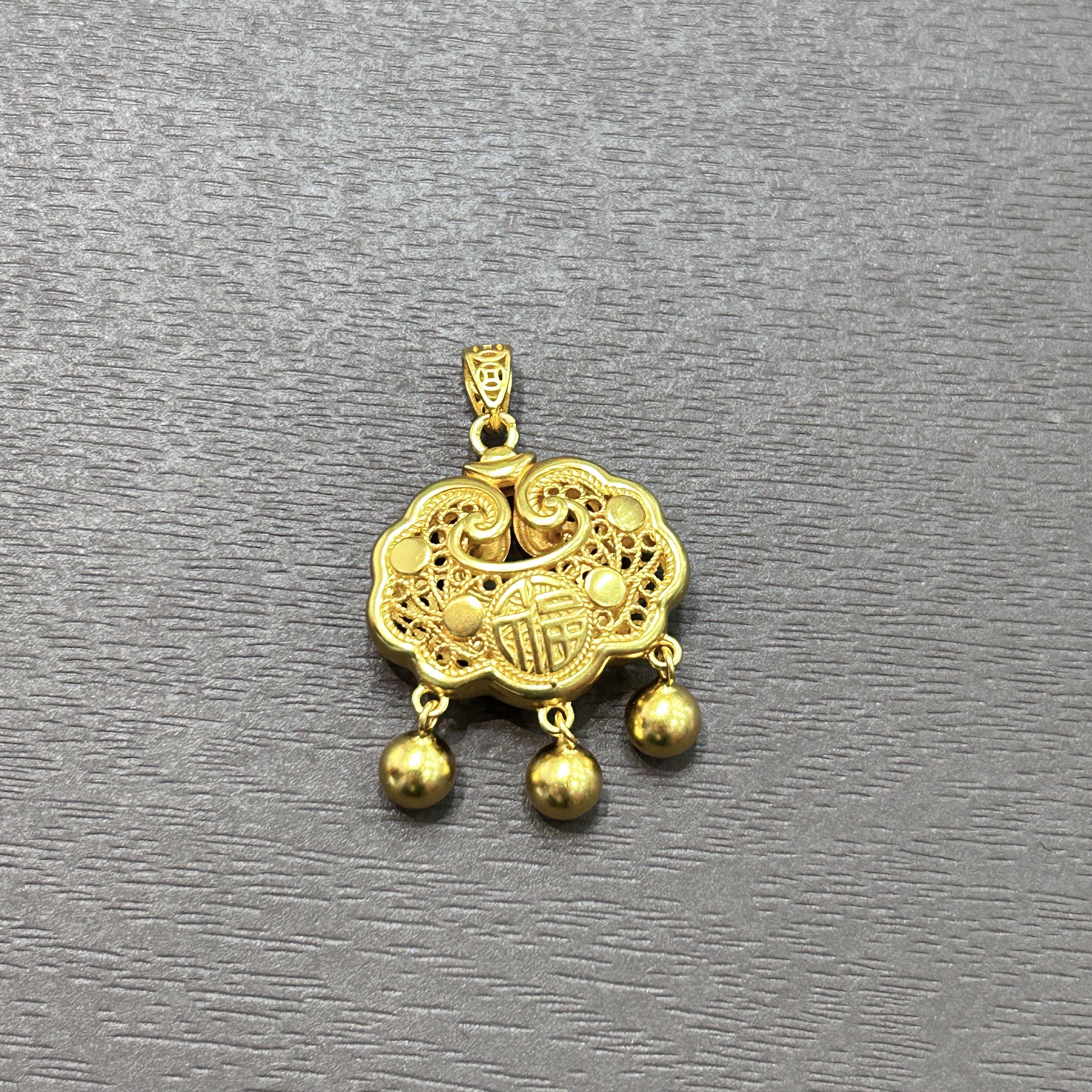 吊坠足银 【销冠专享】足银花丝锁包吊坠YDZ966