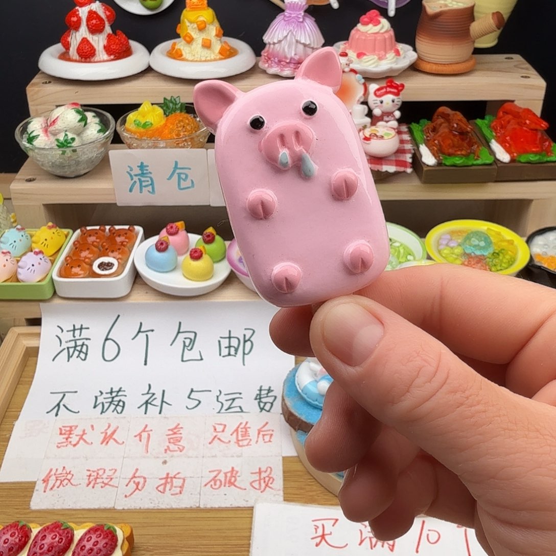 树脂食玩冰箱贴 凭开箱视频售后