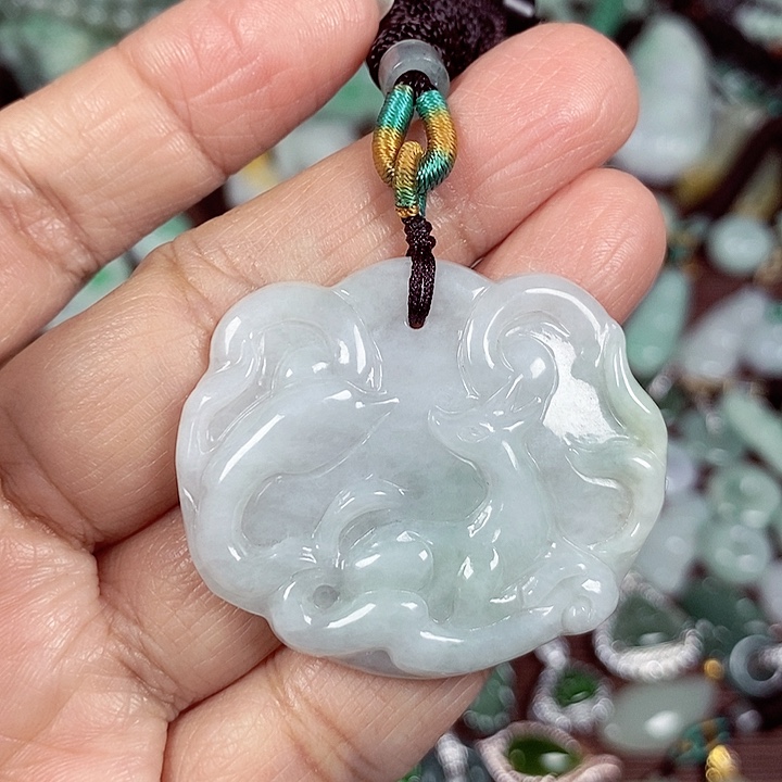 翡翠未镶嵌颈饰天然A货翡翠玉配证书