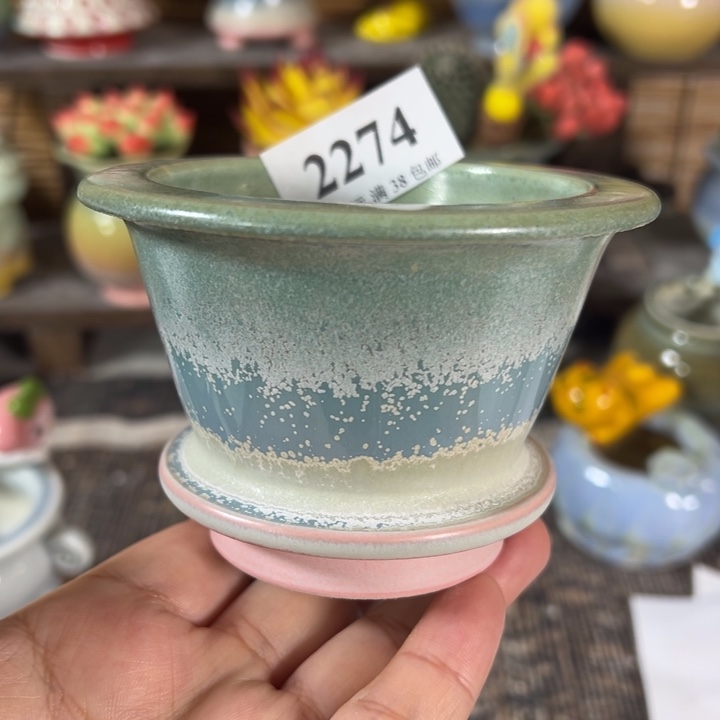 口7 手工花盆满30包邮