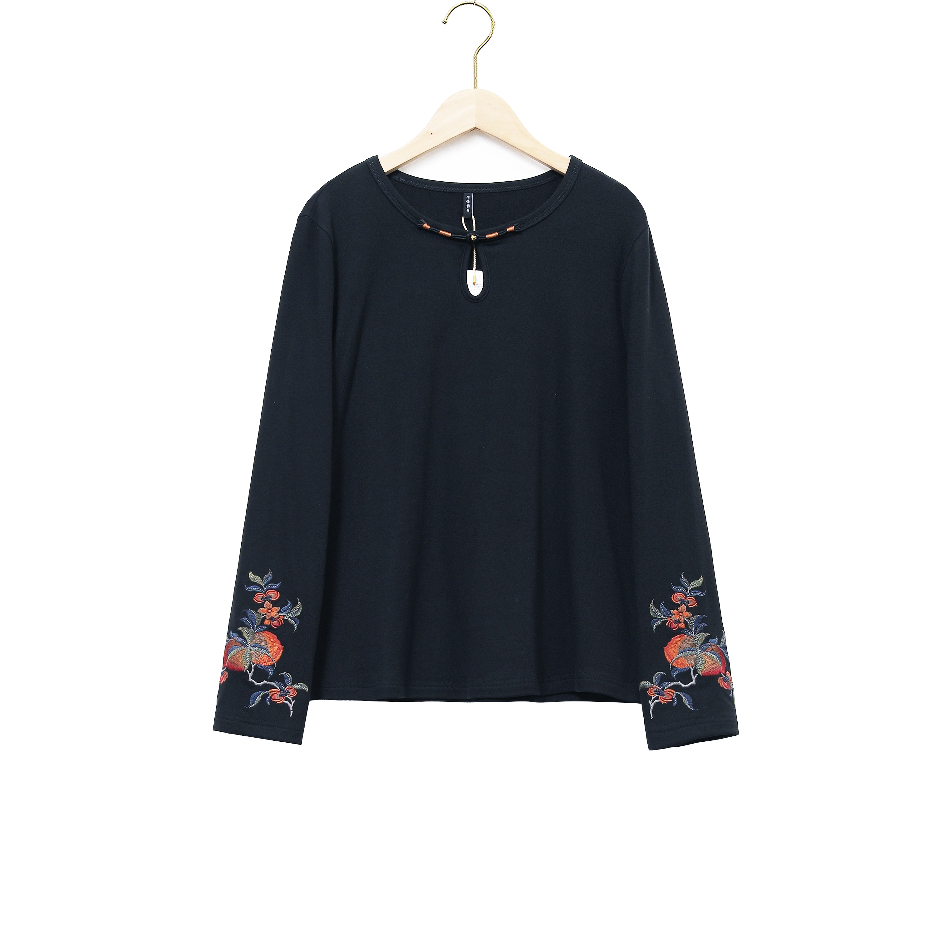 民族风刺绣打底衫25d603