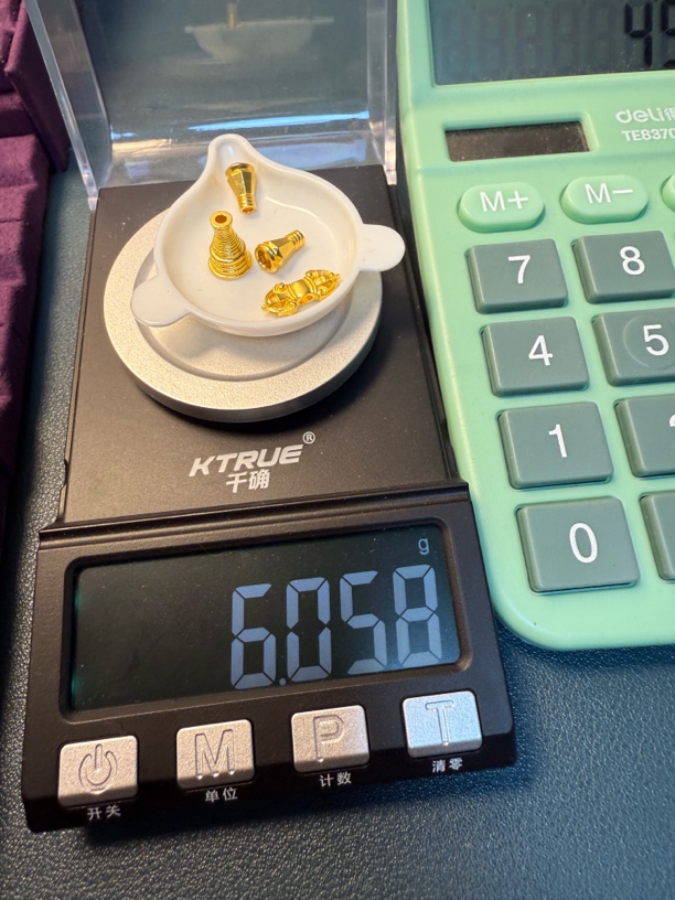 足金999法王佛塔卡八背云一个弟子珠秀