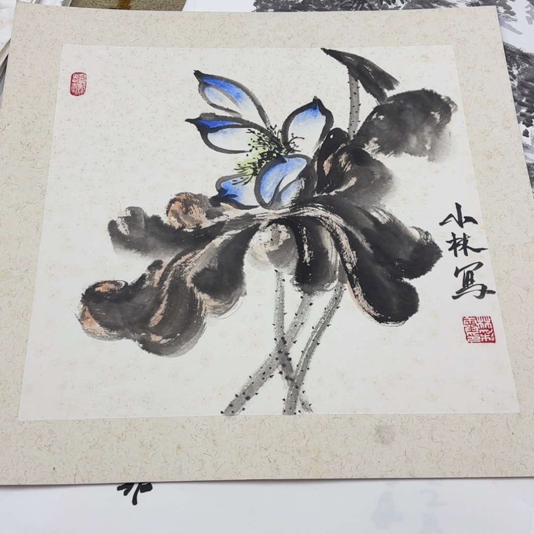 国画50-50卡纸作品艺