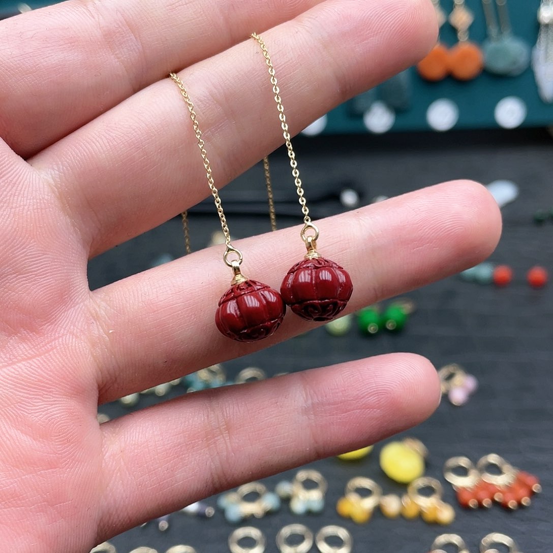 未镶嵌翡翠耳饰00874