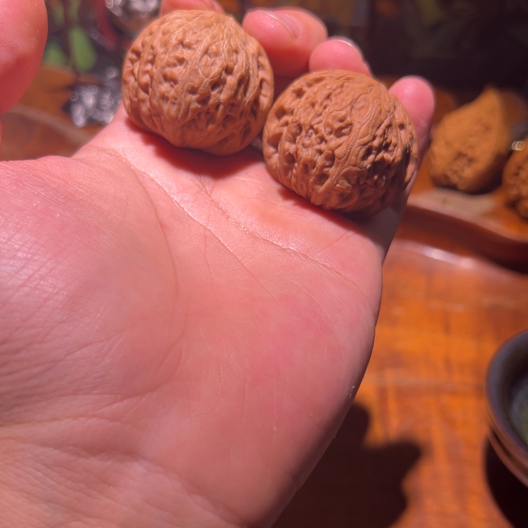 吊坠文玩核桃40铁锤一对