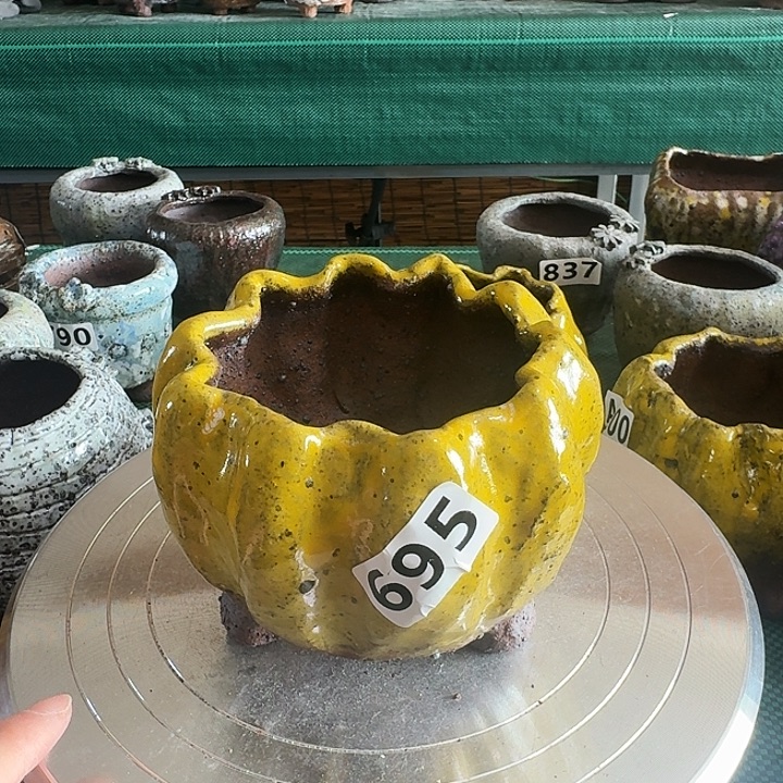 内口8高10粗陶手工