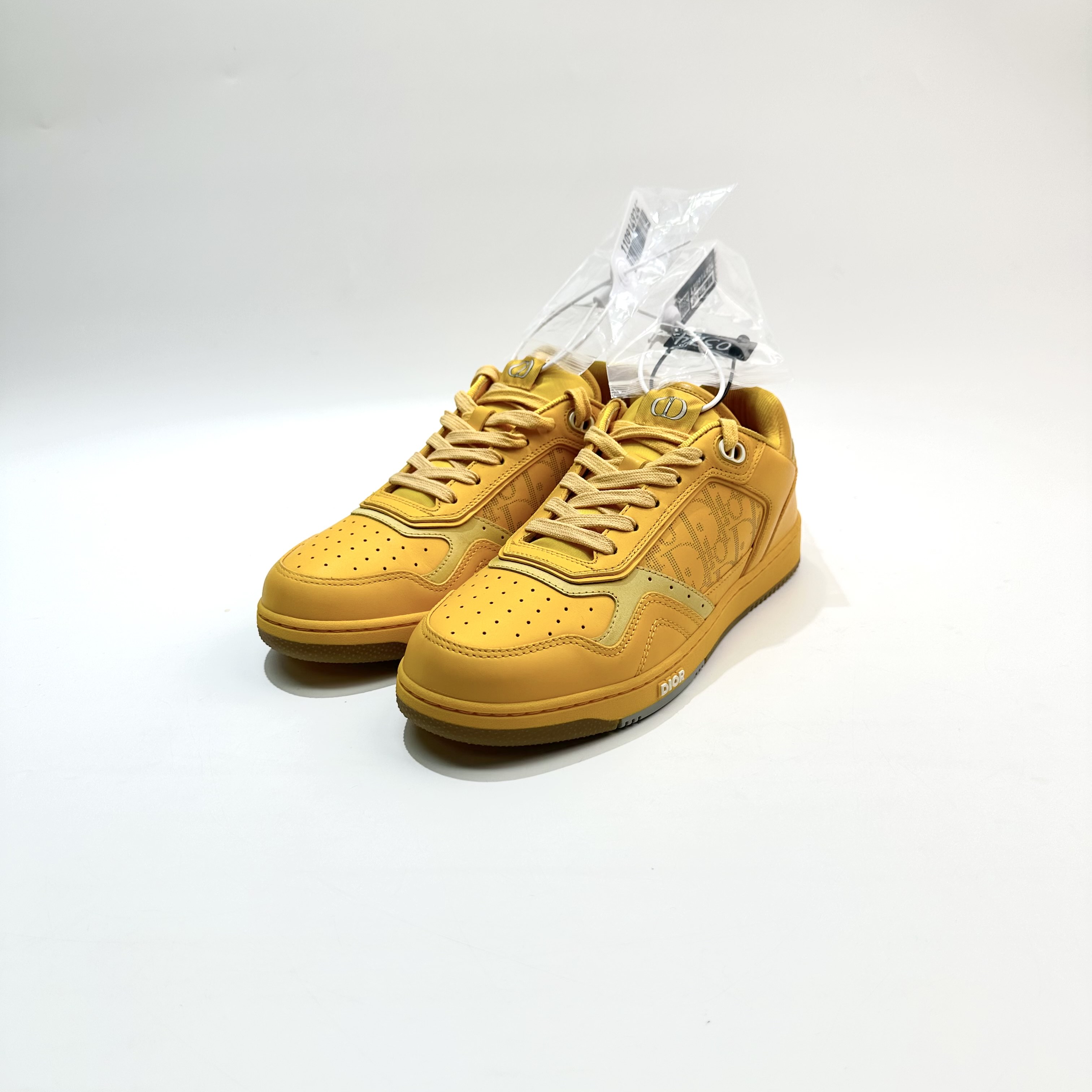 99新 DIOR/迪奥 40码 黄色B27休闲低帮时尚板鞋 SY0384