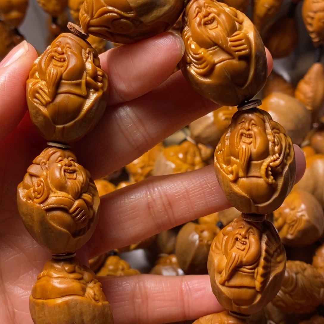 @***敏手串/手链橄榄核包衣大财神