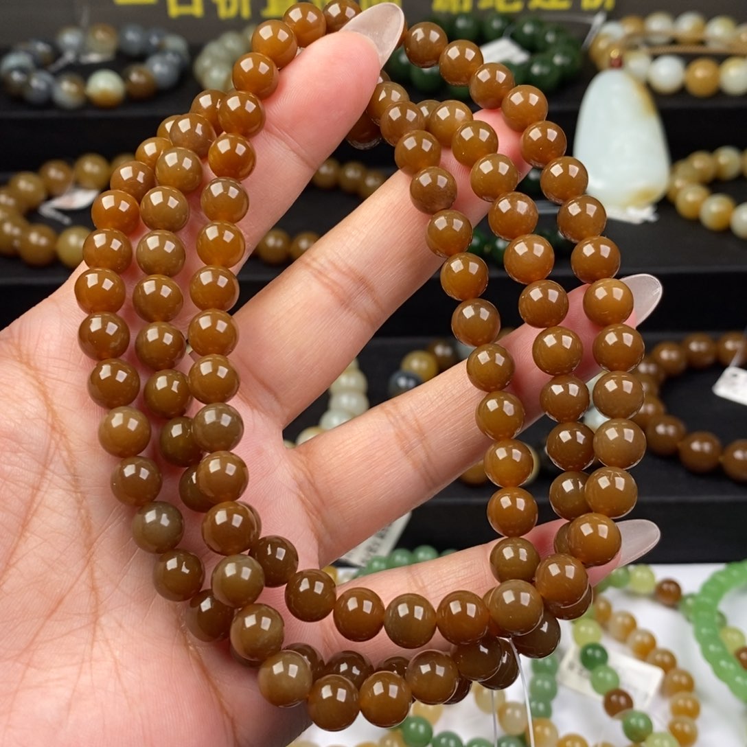 和田玉手串未镶嵌