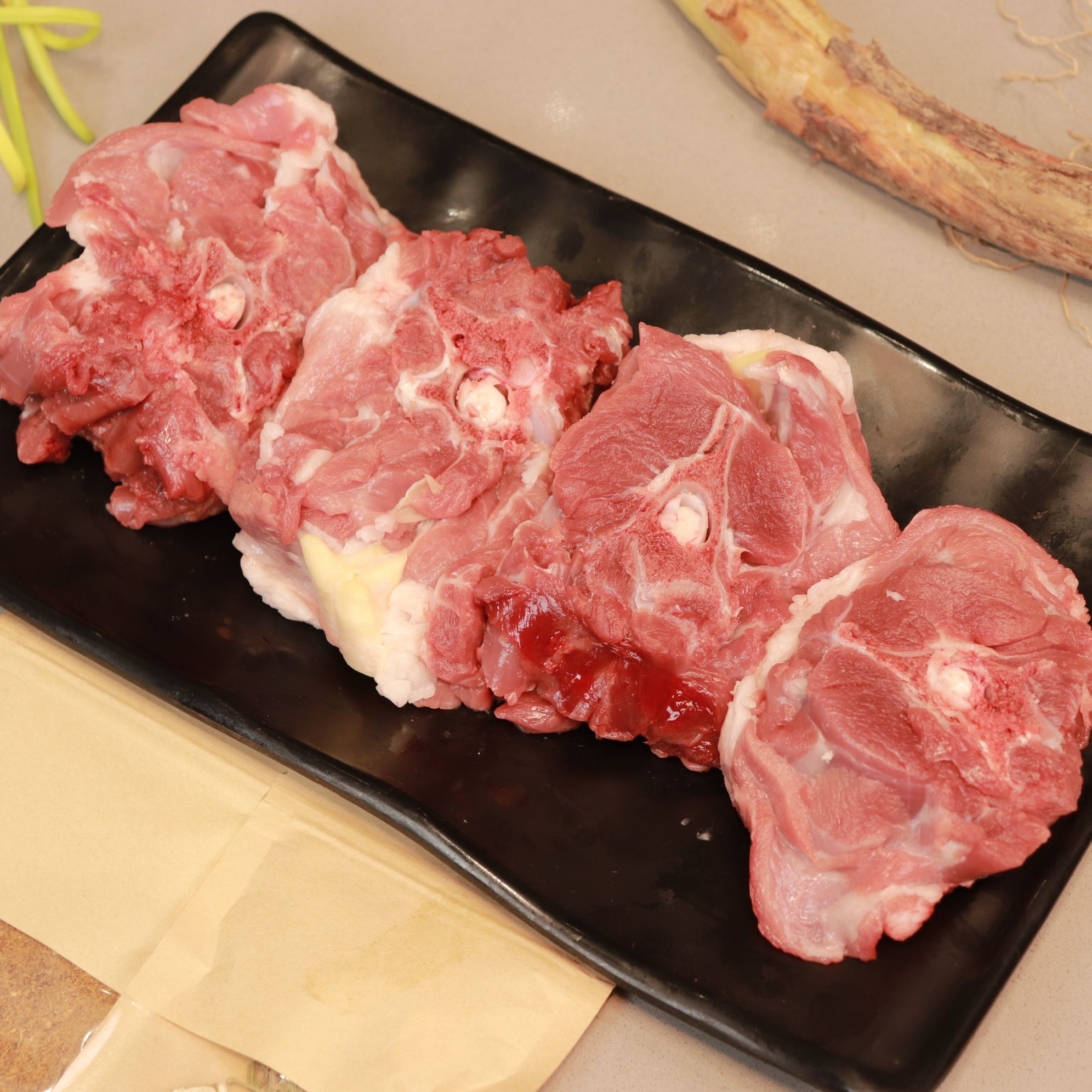 【羊蝎子】正宗陕北横山跑山斤散养半羊切块50%腿排