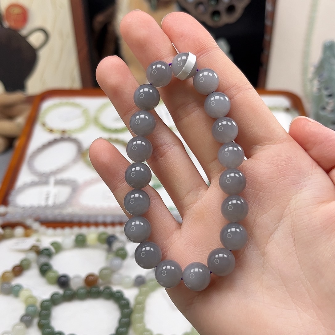 手***9和田玉（糖玉）未镶嵌手链