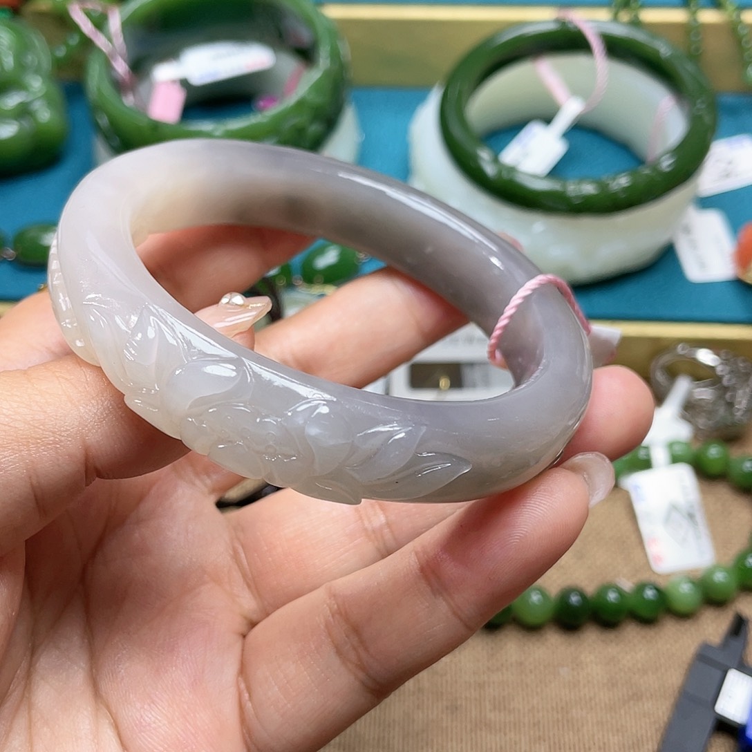 【闪购商品】和田玉手镯6061圈口92未镶嵌