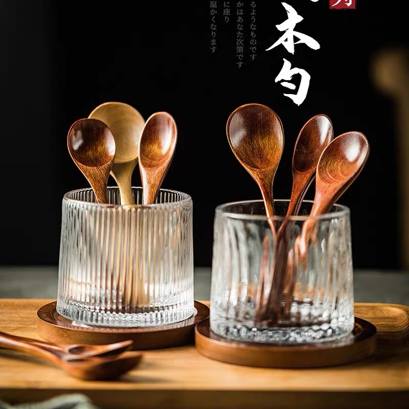 【直播间爆款】干饭人专用勺楠木网红吃播长柄木勺大木头勺子喝汤勺