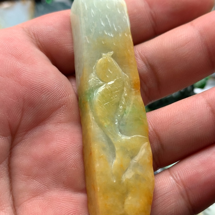 翡翠颈饰未镶嵌保真天然a货翡翠