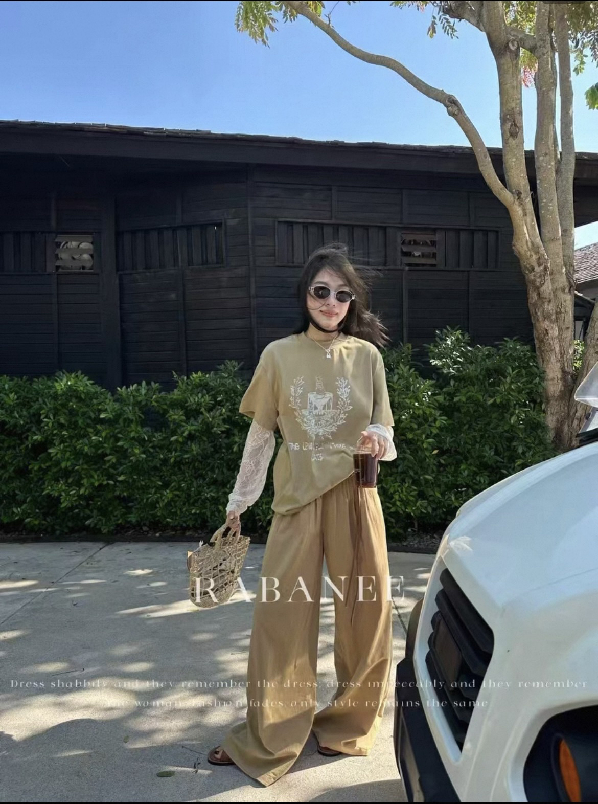 born（725186）拼接长袖上衣