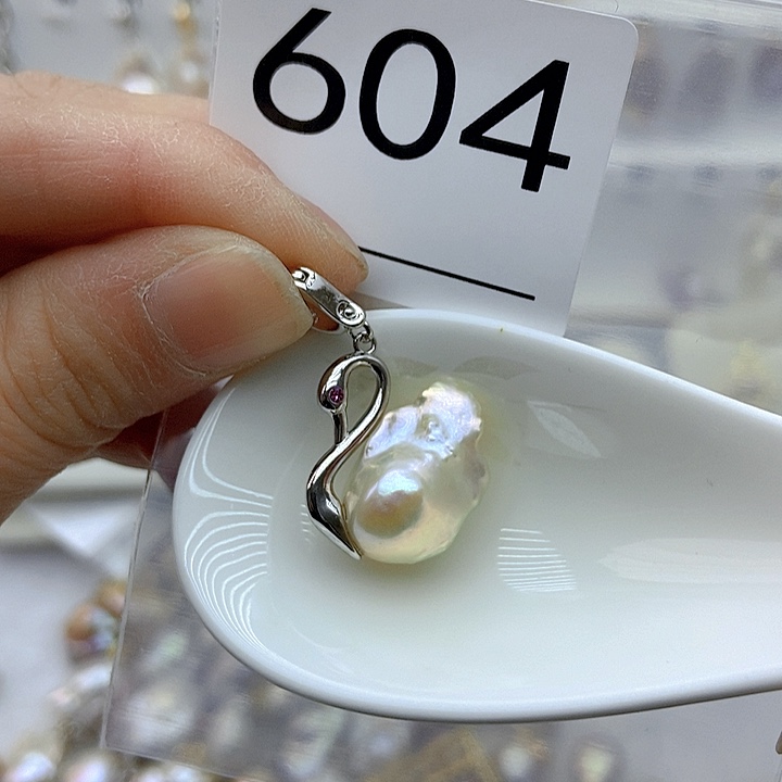 淡水珍珠颈饰银S925镶嵌