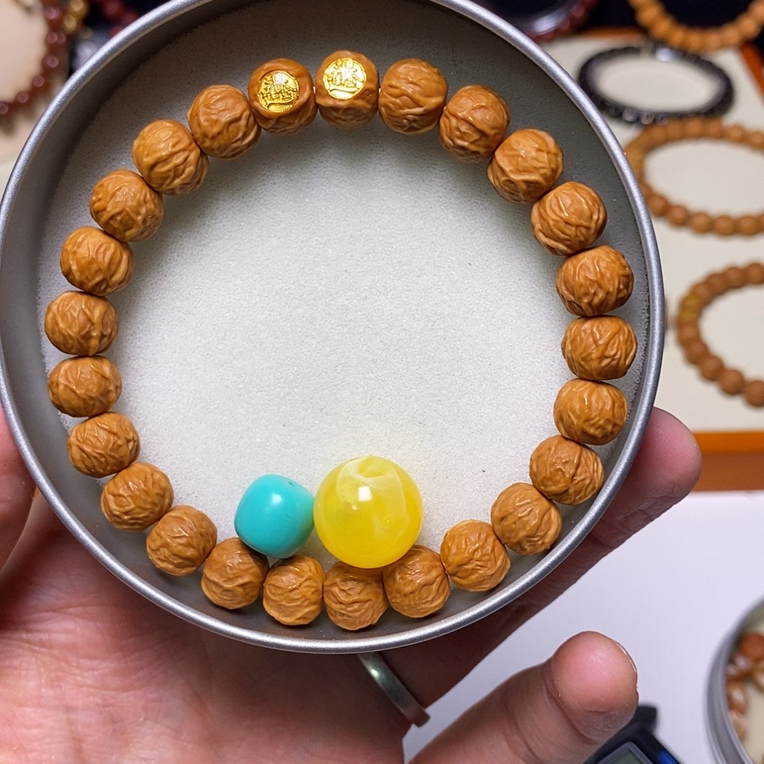 猴头核桃手串全品双标克毒液 尺寸10左右 馒头料