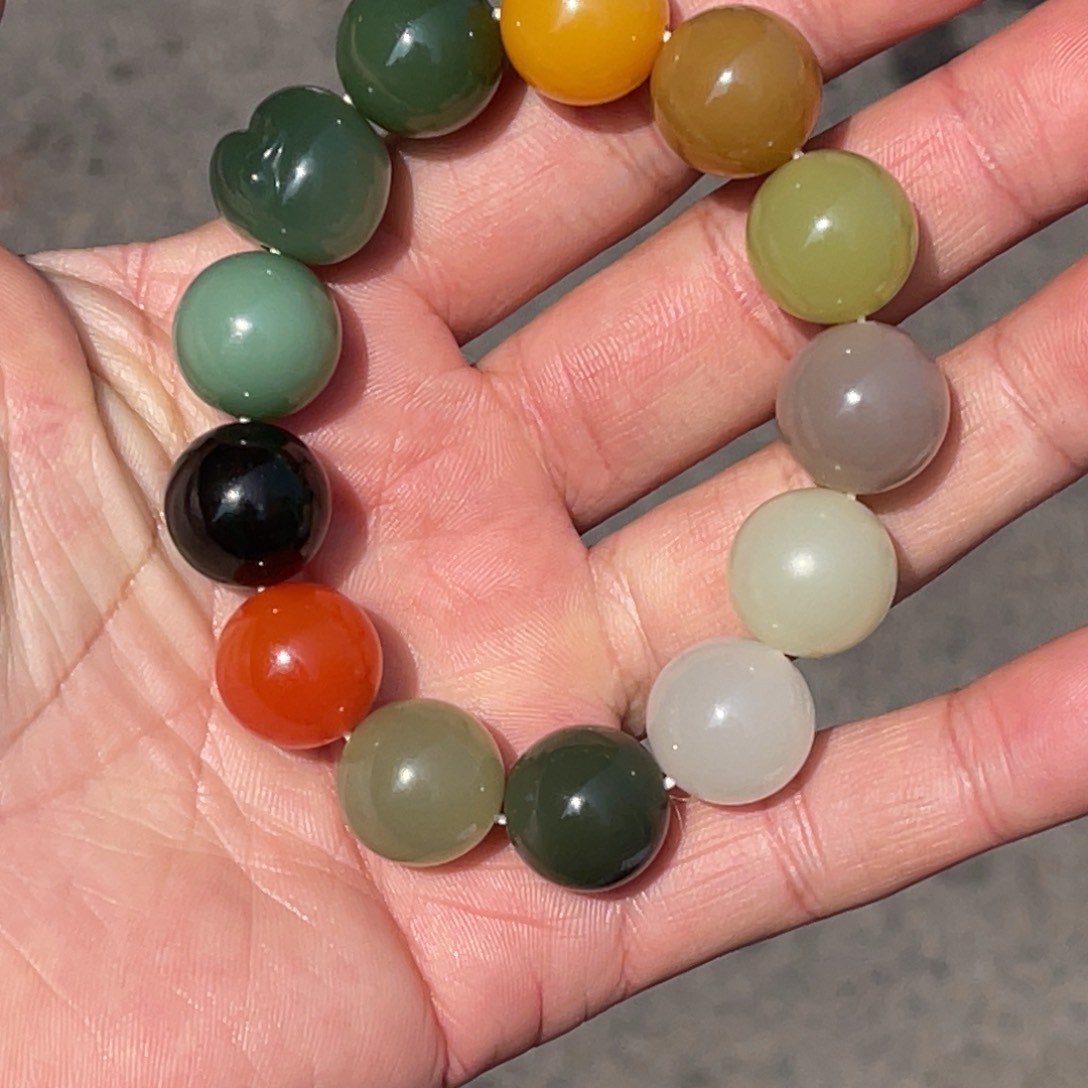 和田玉手链未镶嵌