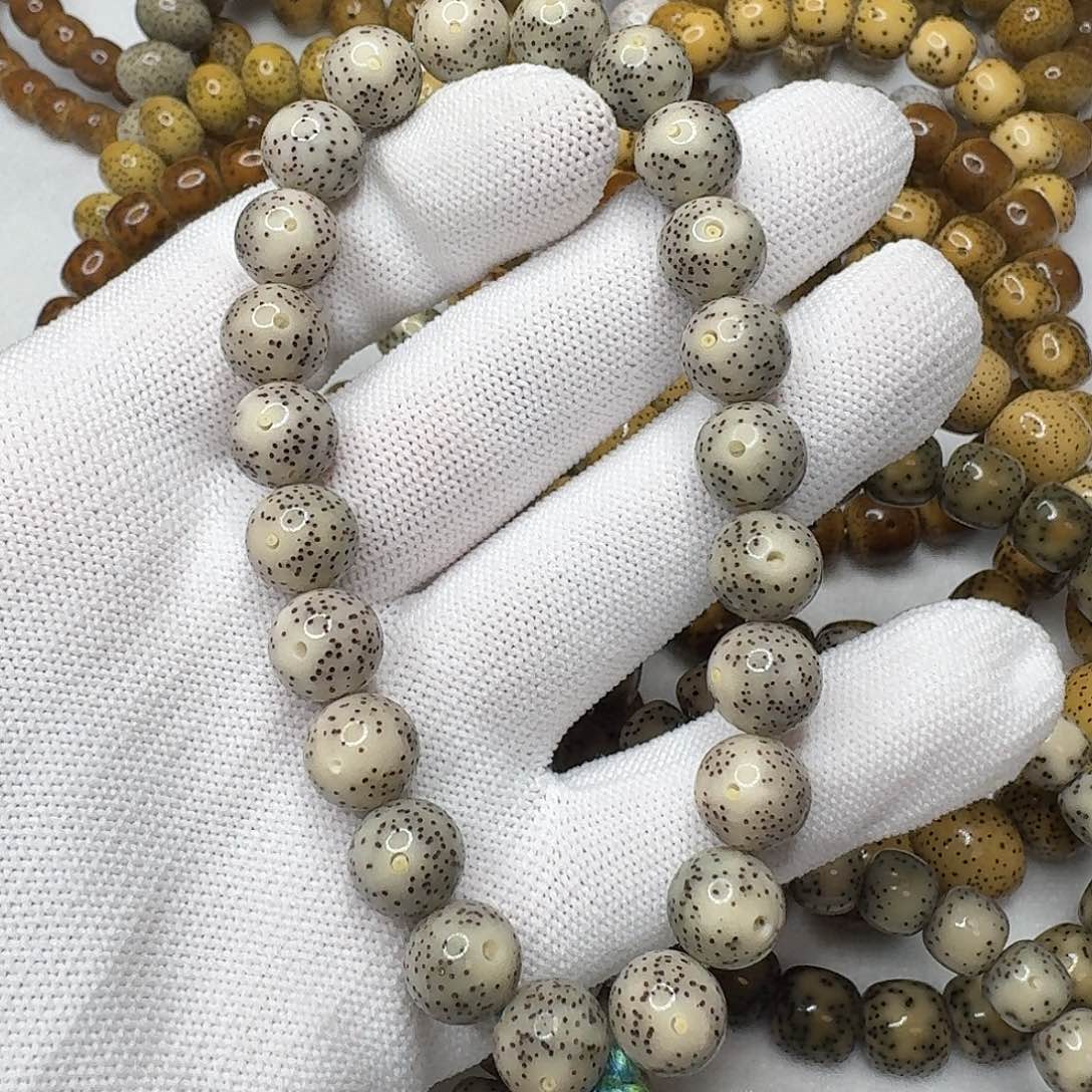 星月菩提手串10正圆珠糯冰大眼睛星点货手持