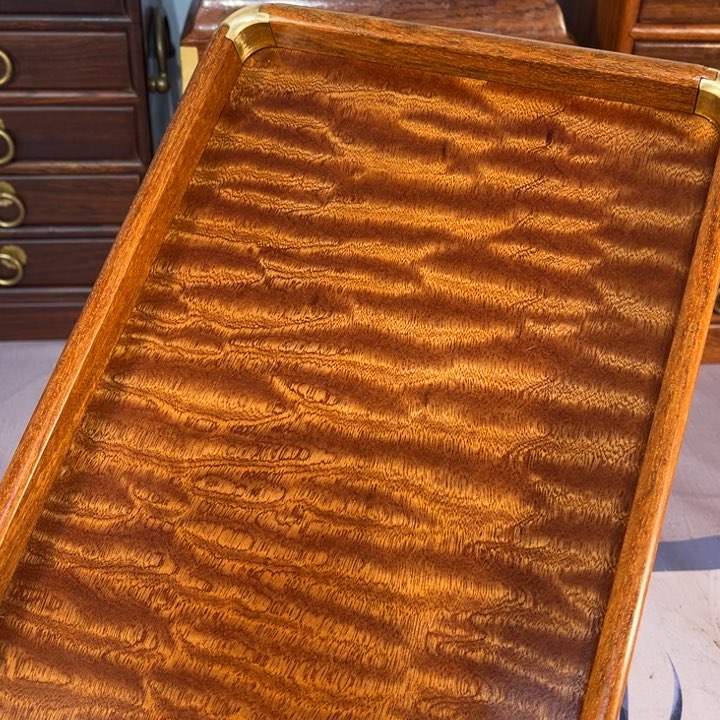 木缅甸花梨独板托盘