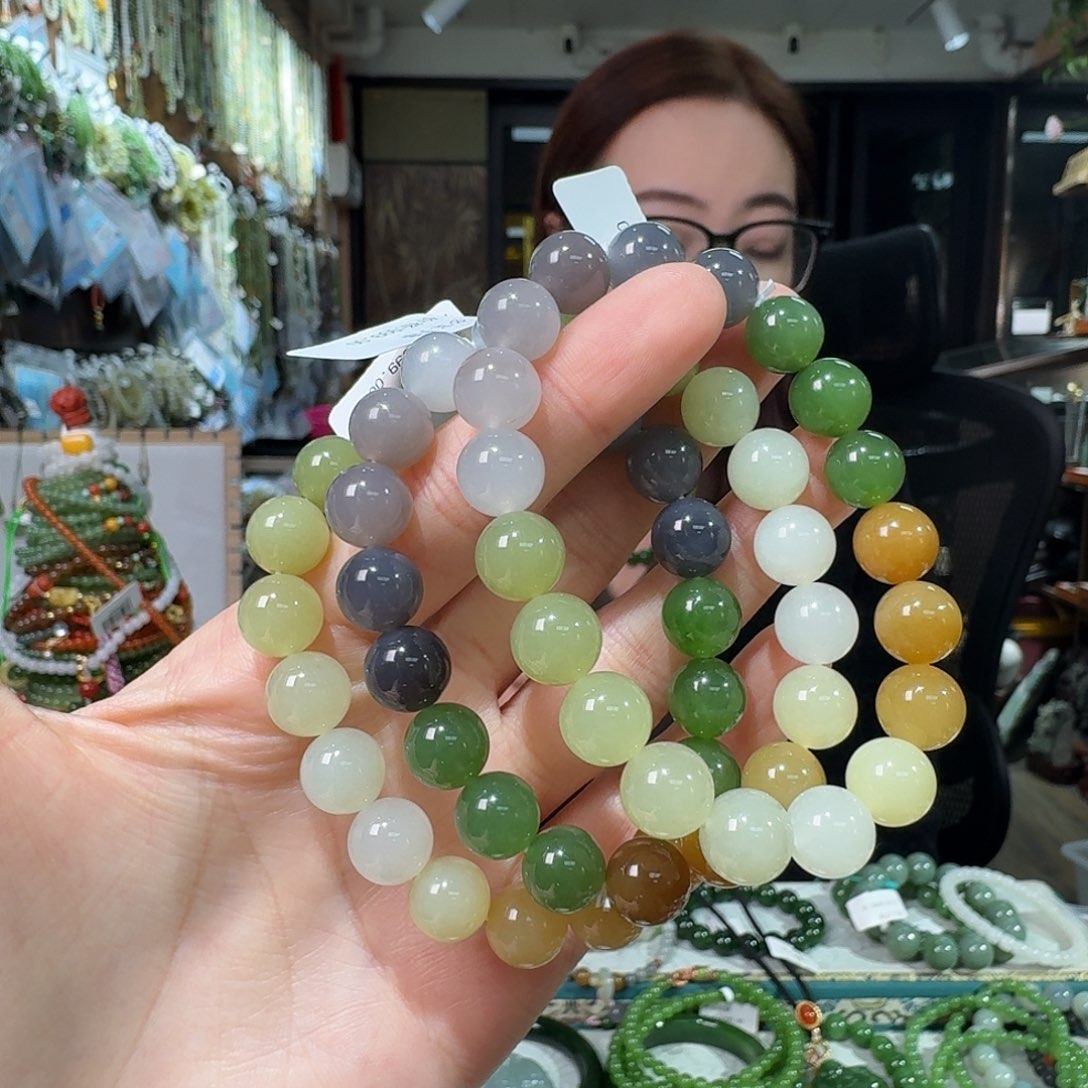 和田玉未镶嵌手链拍一发一多样性发货