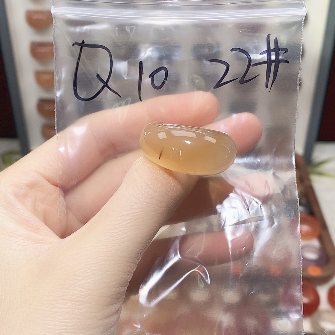 玛瑙/玉髓未镶嵌戒指港22码不退换