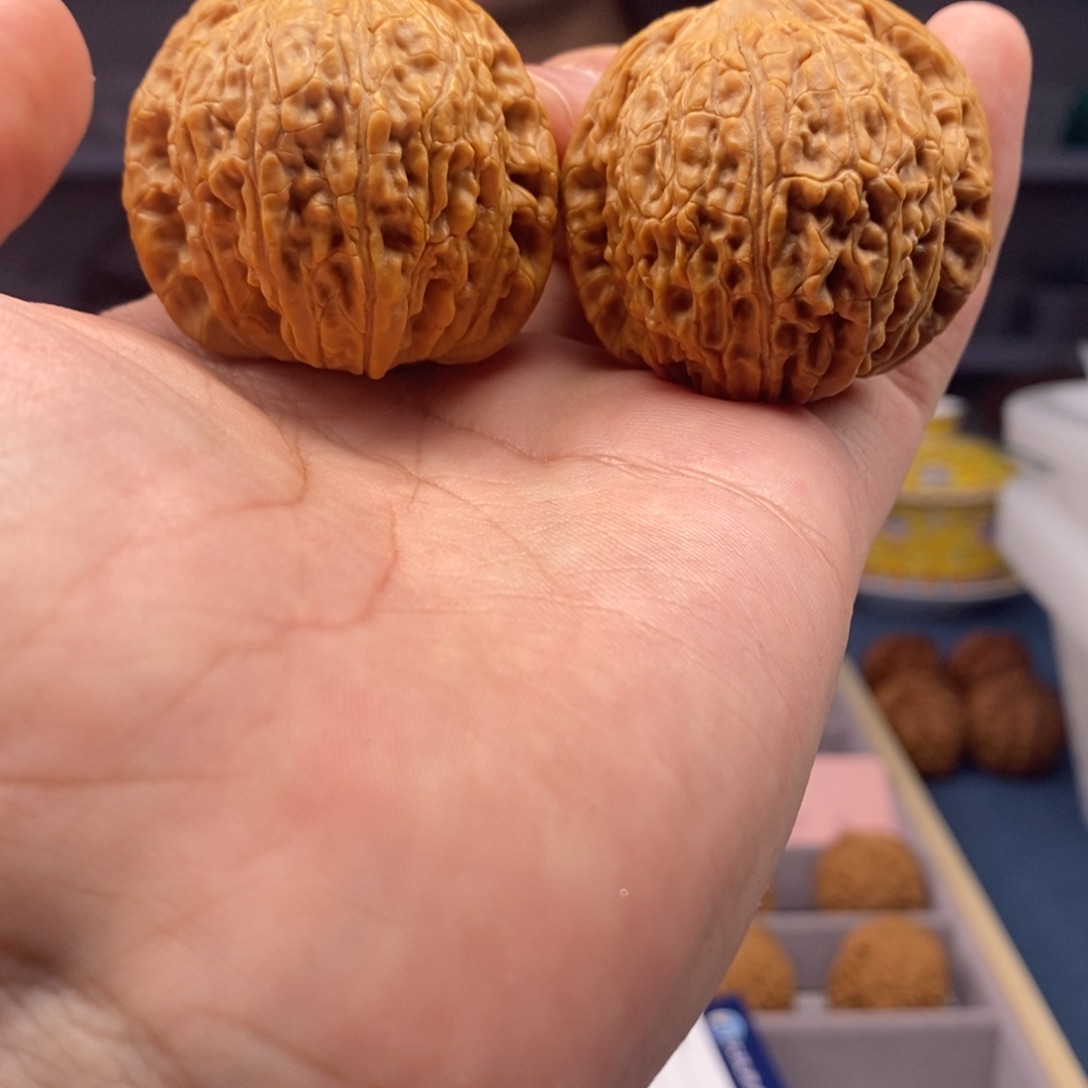 把件文玩核桃微修绣球平谷一代43