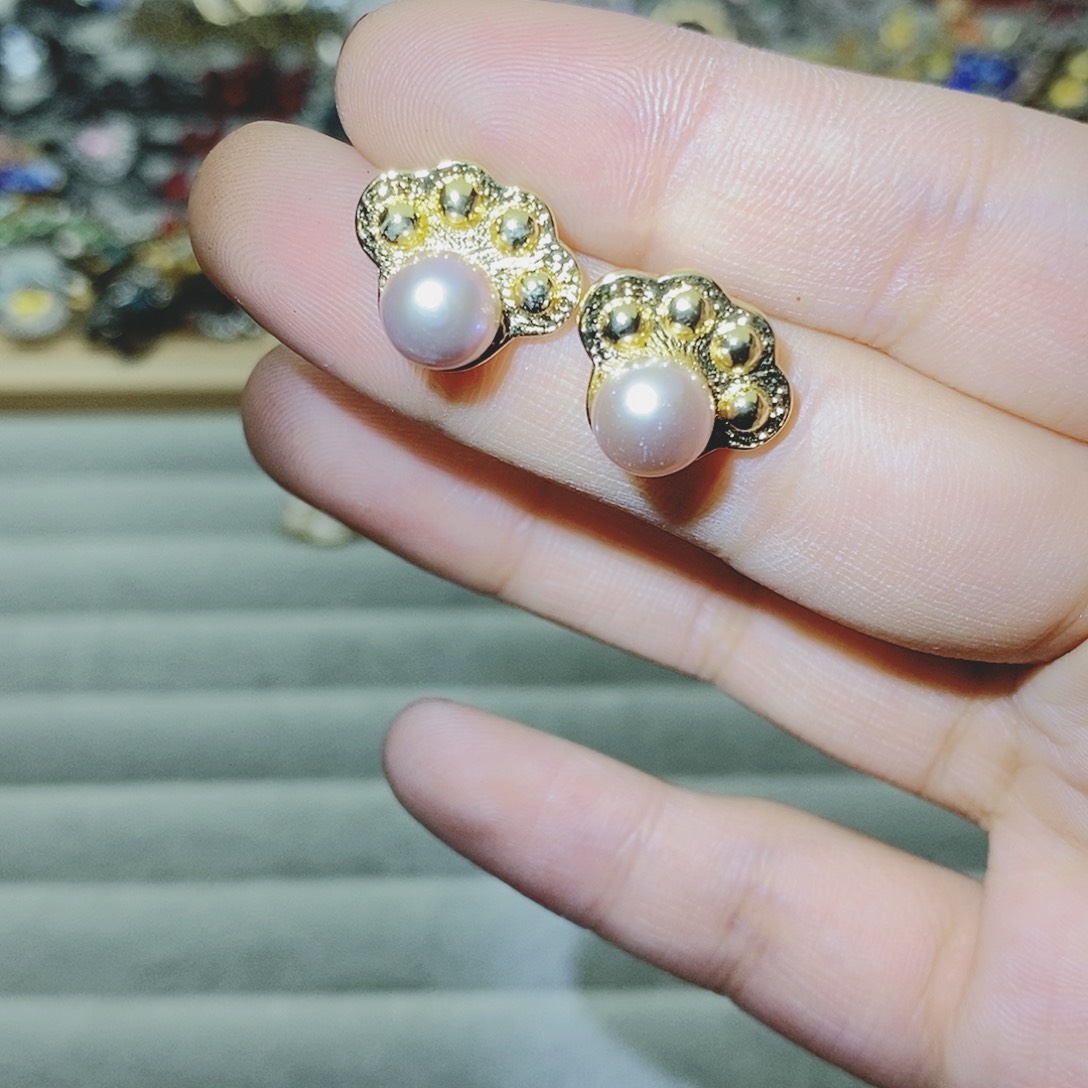 【闪购商品】托帕石耳饰银S925镶嵌