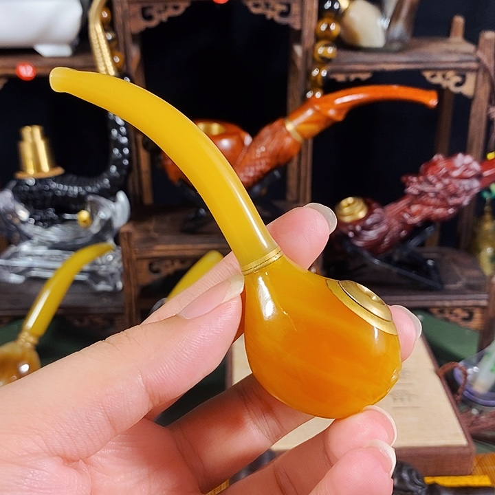 高端定制金丝楠烟嘴