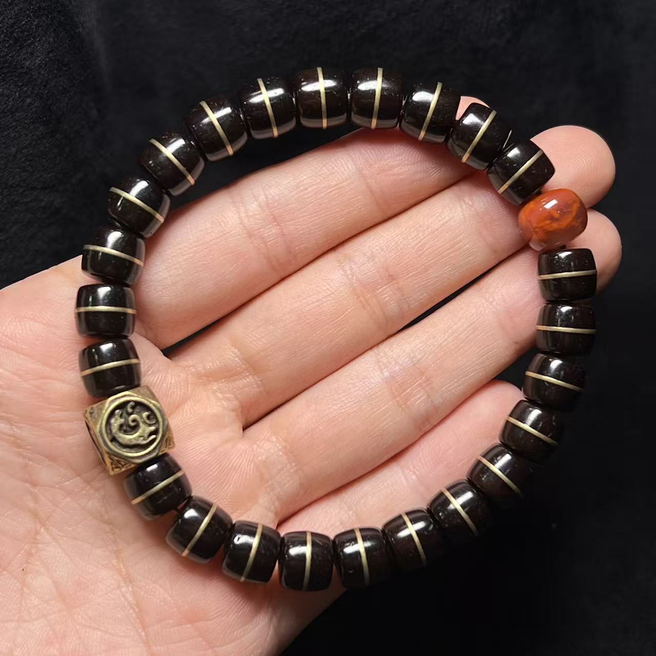 【辉子专属】L0714 椰蒂单圈手串 9mm 