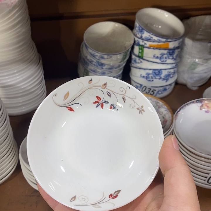 陶摆件032号4英寸8个装味碟
