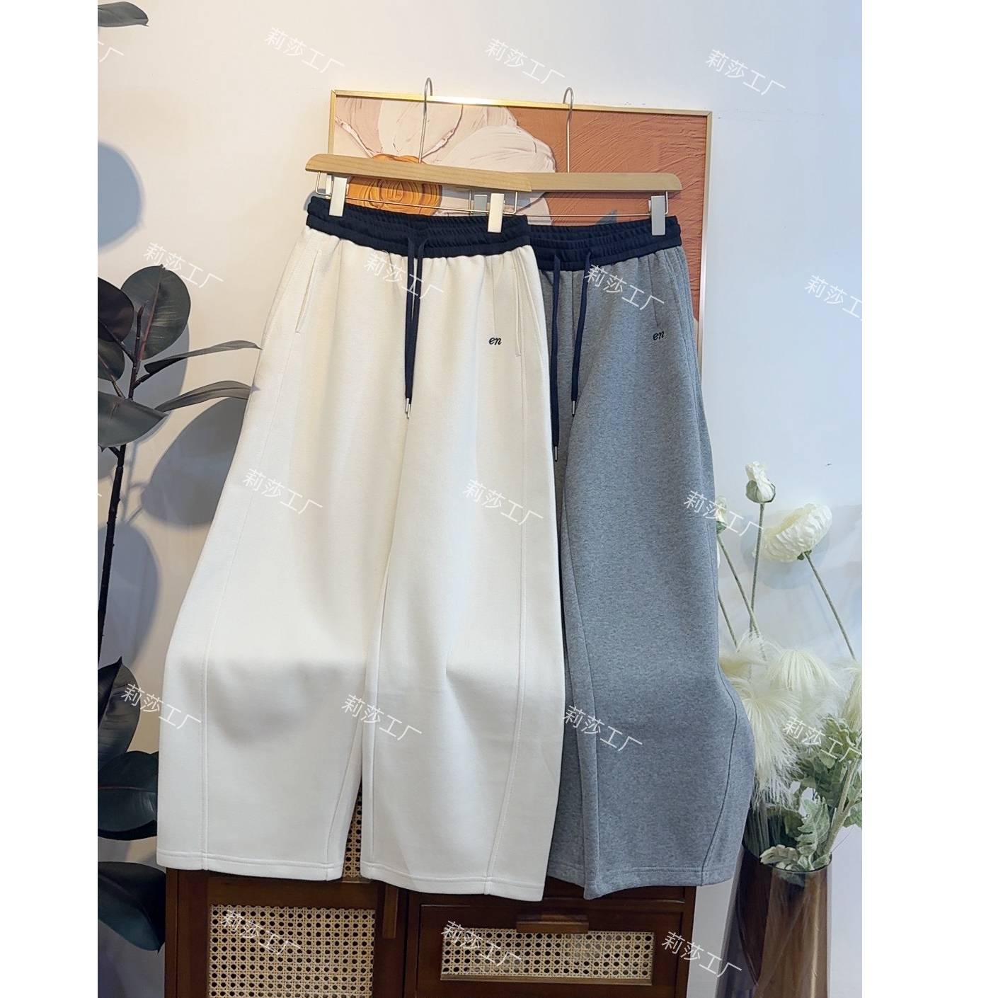 【特厚奥粒绒‘2.0】撞色弯刀裤2025秋冬小个子加厚保暖百搭休闲裤女