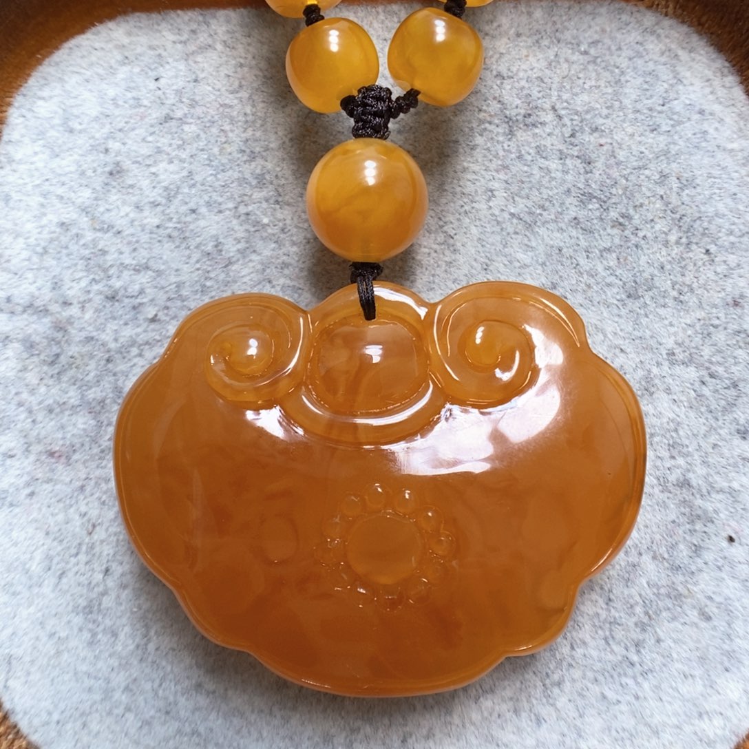 蜜蜡颈饰未镶嵌蜜蜡