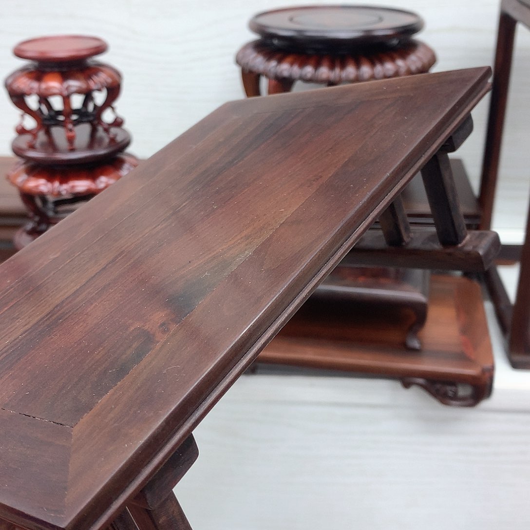 藤类大红酸枝竖杆底座